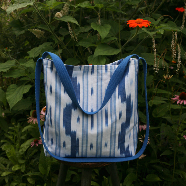 lexbender- multifunktionale Stofftasche Blau / Weiß in Berlin kaufen