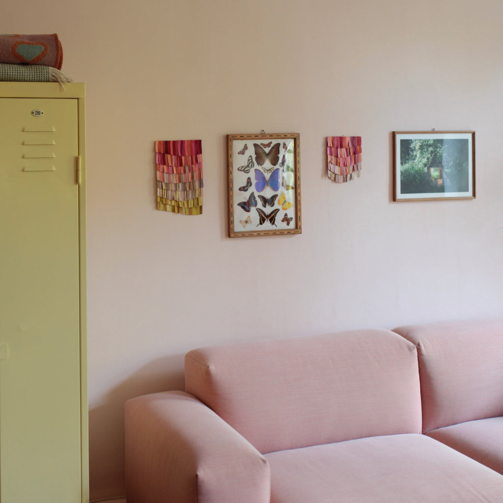 alexbender- Wandteppich Upcycling Einzelstück aus Lederresten Bunt - in Berlin kaufen