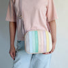 alexbender- Schultertasche Zip M echt Leder Bunt Pastell in Berlin kaufen