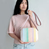 alexbender- Schultertasche Zip M echt Leder Bunt Pastell in Berlin kaufen